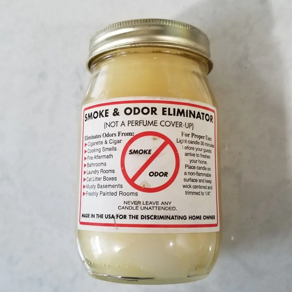 Vintage smoke and odor control candle in mason jar nos North Carolina mtn candle - Picture 6 of 6